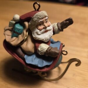 Vintage Hallmark 1992 Santa Ornament